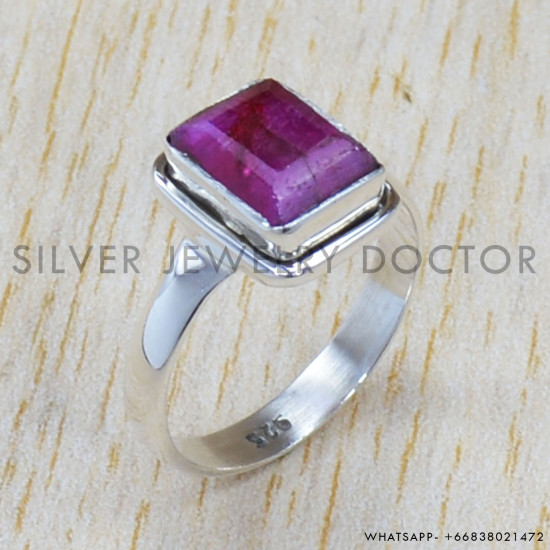 Ruby 925 Sterling Silver Jewelry Set (SJWS-30) Ruby 925 Sterling Silver Jewelry Set (SJWS-30)