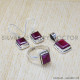 Ruby 925 Sterling Silver Jewelry Set (SJWS-30) Ruby 925 Sterling Silver Jewelry Set (SJWS-30)