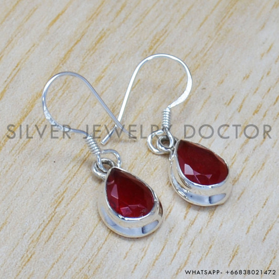 Ruby 925 Sterling Silver Jewelry Set (SJWS-32) Ruby 925 Sterling Silver Jewelry Set (SJWS-32)
