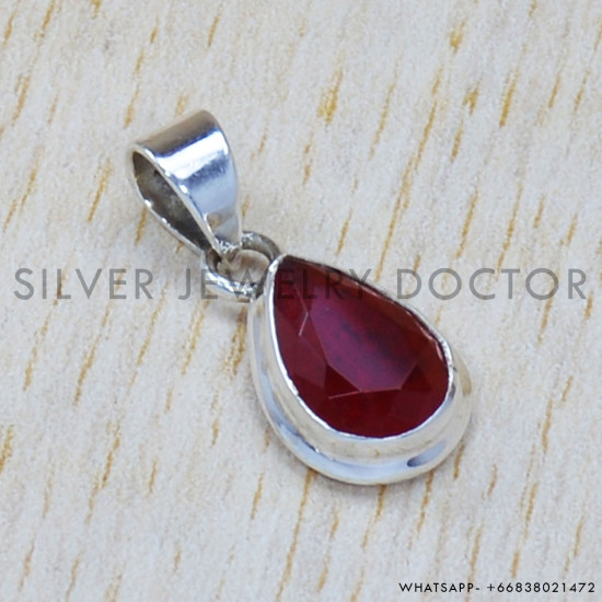Ruby 925 Sterling Silver Jewelry Set (SJWS-32) Ruby 925 Sterling Silver Jewelry Set (SJWS-32)
