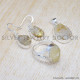 Rough Golden Rutile 925 Sterling Silver Jewelry Set (SJWS-37) Rough Golden Rutile 925 Sterling Silver Jewelry Set (SJWS-37)