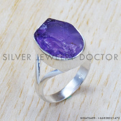 Rough Amethyst 925 Sterling Silver Jewelry Set (SJWS-41) Rough Amethyst 925 Sterling Silver Jewelry Set (SJWS-41)
