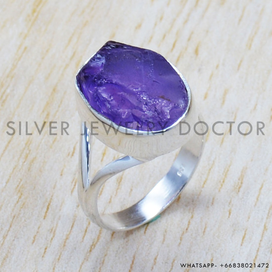 Rough Amethyst 925 Sterling Silver Jewelry Set (SJWS-41) Rough Amethyst 925 Sterling Silver Jewelry Set (SJWS-41)