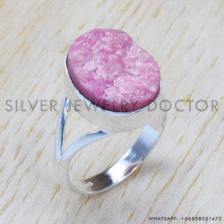 Rough Thulite 925 Sterling Silver Jewelry Set (SJWS-42) Rough Thulite 925 Sterling Silver Jewelry Set (SJWS-42)