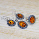 Amber 925 Sterling Silver Jewelry Set (SJWS-49) Amber 925 Sterling Silver Jewelry Set (SJWS-49)