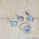Rainbow Moonstone 925 Sterling Silver Jewelry Set (SJWS-5)
