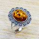 Authentic 925 Sterling Silver Semi Precious Amber Gemstone Jewelry Set SJWS-50