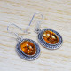 Real 925 Sterling Silver Amber Gemstone Handcrafted Jewelry Set SJWS-57