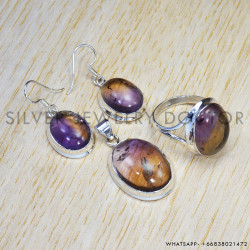 Ametrine 925 Sterling Silver Jewelry Set (SJWS-60)