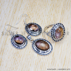 Ametrine 925 Sterling Silver Jewelry Set (SJWS-62)