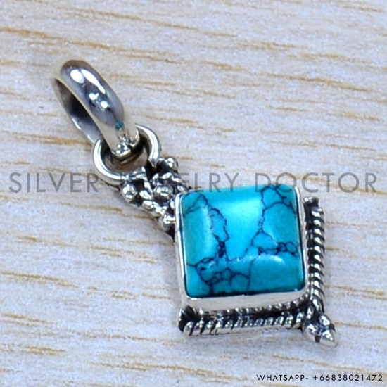 Turquoise 925 Sterling Silver Jewelry Set (SJWS-70)