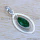 Emerald 925 Sterling Silver Jewelry Set (SJWS-73)