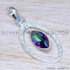 Mystic Topaz 925 Sterling Silver Jewelry Set (SJWS-76)