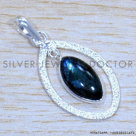 Labradorite 925 Sterling Silver Jewelry Set (SJWS-82)