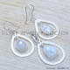 Rainbow Moonstone 925 Sterling Silver Jewelry Set (SJWS-83)
