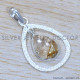 Golden Rutile 925 Sterling Silver Jewelry Set (SJWS-85)