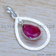 Ruby 925 Sterling Silver Jewelry Set (SJWS-95)