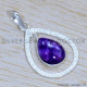 Amethyst 925 Sterling Silver Jewelry Set (SJWS-96)