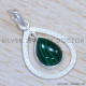 Malachite 925 Sterling Silver Jewelry Set (SJWS-97)