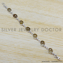 Quartz 925 Sterling Silver Bracelet (WB-6471) Quartz 925 Sterling Silver Bracelet (WB-6471)
