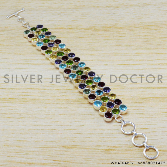 Citrine 925 Sterling Silver Bracelet (WB-6474) Citrine 925 Sterling Silver Bracelet (WB-6474)