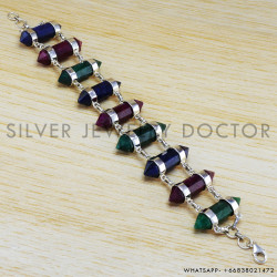 Sapphire 925 Sterling Silver Bracelet (WB-6475) Sapphire 925 Sterling Silver Bracelet (WB-6475)