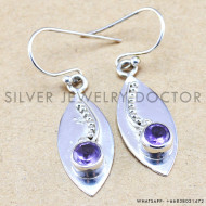 Amethyst 925 Sterling Silver Earrings (WE-6210) Amethyst 925 Sterling Silver Earrings (WE-6210)