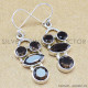 Smoky Quartz 925 Sterling Silver Earrings (WE-6216) Smoky Quartz 925 Sterling Silver Earrings (WE-6216)
