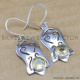 Citrine 925 Sterling Silver Earrings (WE-6220) Citrine 925 Sterling Silver Earrings (WE-6220)