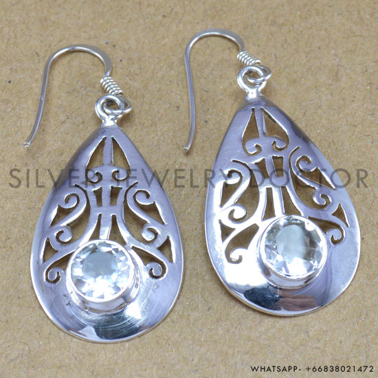 925 Sterling Silver Earrings (WE-6226) 925 Sterling Silver Earrings (WE-6226)