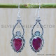 Ruby 925 Sterling Silver Earrings (WE-6250) Ruby 925 Sterling Silver Earrings (WE-6250)