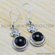 Black Onyx 925 Sterling Silver Earrings (WE-6255)