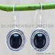Black Onyx 925 Sterling Silver Earrings (WE-6266)