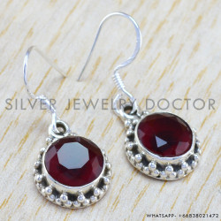 Ruby 925 Sterling Silver Earrings (WE-6280)