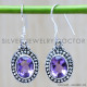 Amethyst 925 Sterling Silver Earrings (WE-6350) Amethyst 925 Sterling Silver Earrings (WE-6350)