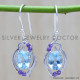 Blue Topaz 925 Sterling Silver Earrings (WE-6364) Blue Topaz 925 Sterling Silver Earrings (WE-6364)