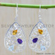 Amethyst 925 Sterling Silver Earrings (WE-6367)