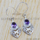 Amethyst 925 Sterling Silver Earrings (WE-6369) Amethyst 925 Sterling Silver Earrings (WE-6369)