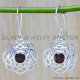 Garnet 925 Sterling Silver Earrings (WE-6381) Garnet 925 Sterling Silver Earrings (WE-6381)