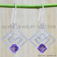 Amethyst 925 Sterling Silver Earrings (WE-6383) Amethyst 925 Sterling Silver Earrings (WE-6383)