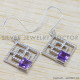 Amethyst 925 Sterling Silver Earrings (WE-6383) Amethyst 925 Sterling Silver Earrings (WE-6383)