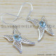 Blue Topaz 925 Sterling Silver Earrings (WE-6400) Blue Topaz 925 Sterling Silver Earrings (WE-6400)