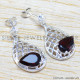 Garnet 925 Sterling Silver Earrings (WE-6417) Garnet 925 Sterling Silver Earrings (WE-6417)