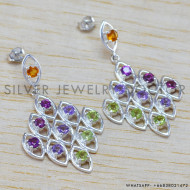 925 Sterling Silver Earrings (WE-6420) 925 Sterling Silver Earrings (WE-6420)