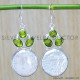 Peridot 925 Sterling Silver Earrings (WE-6440) Peridot 925 Sterling Silver Earrings (WE-6440)