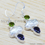 Amethyst 925 Sterling Silver Earrings (WE-6445) Amethyst 925 Sterling Silver Earrings (WE-6445)