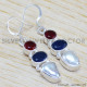 Sapphire 925 Sterling Silver Earrings (WE-6451) Sapphire 925 Sterling Silver Earrings (WE-6451)