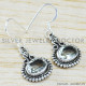 Green Amethyst 925 Sterling Silver Earrings (WE-6461) Green Amethyst 925 Sterling Silver Earrings (WE-6461)