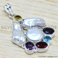 Amethyst 925 Sterling Silver Pendant (WP-6467) Amethyst 925 Sterling Silver Pendant (WP-6467)