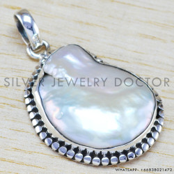 Pearl 925 Sterling Silver Pendant (WP-6468)